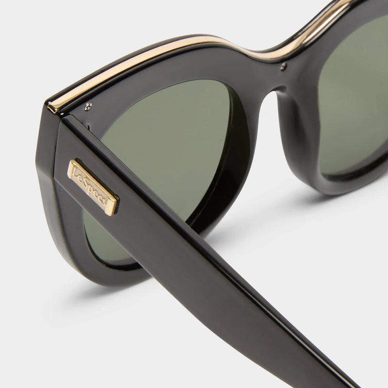Air Heart Sunglasses - Black and Gold