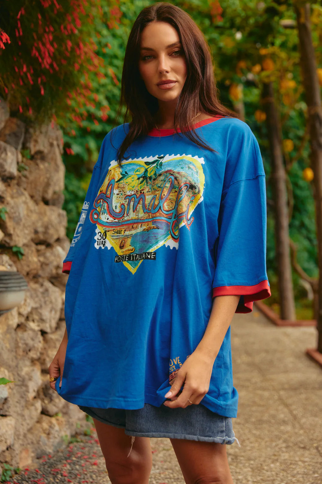 The Amalfi Love Notes Tee - Royal