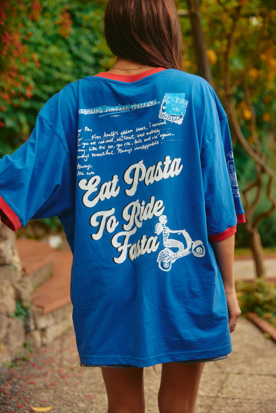 The Amalfi Love Notes Tee - Royal