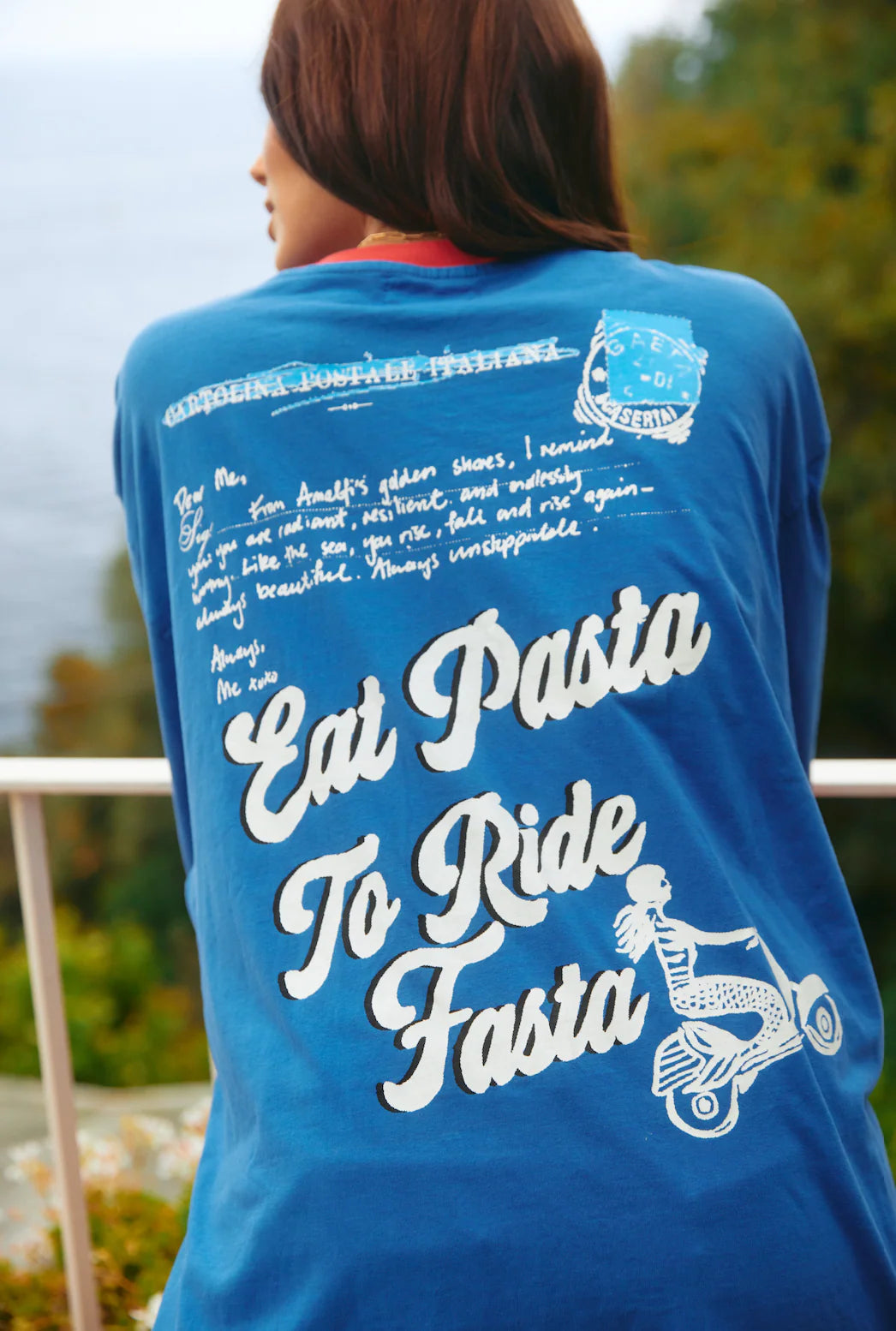 The Amalfi Love Notes Tee - Royal
