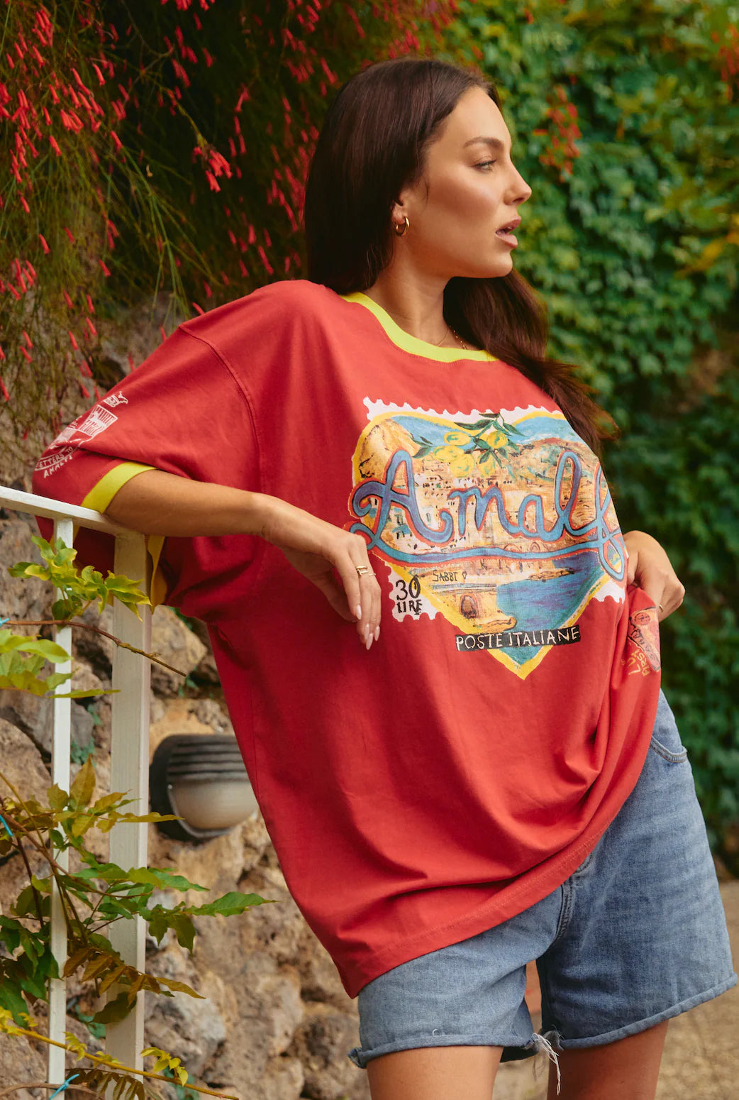 The Amalfi Love Notes Tee - Red