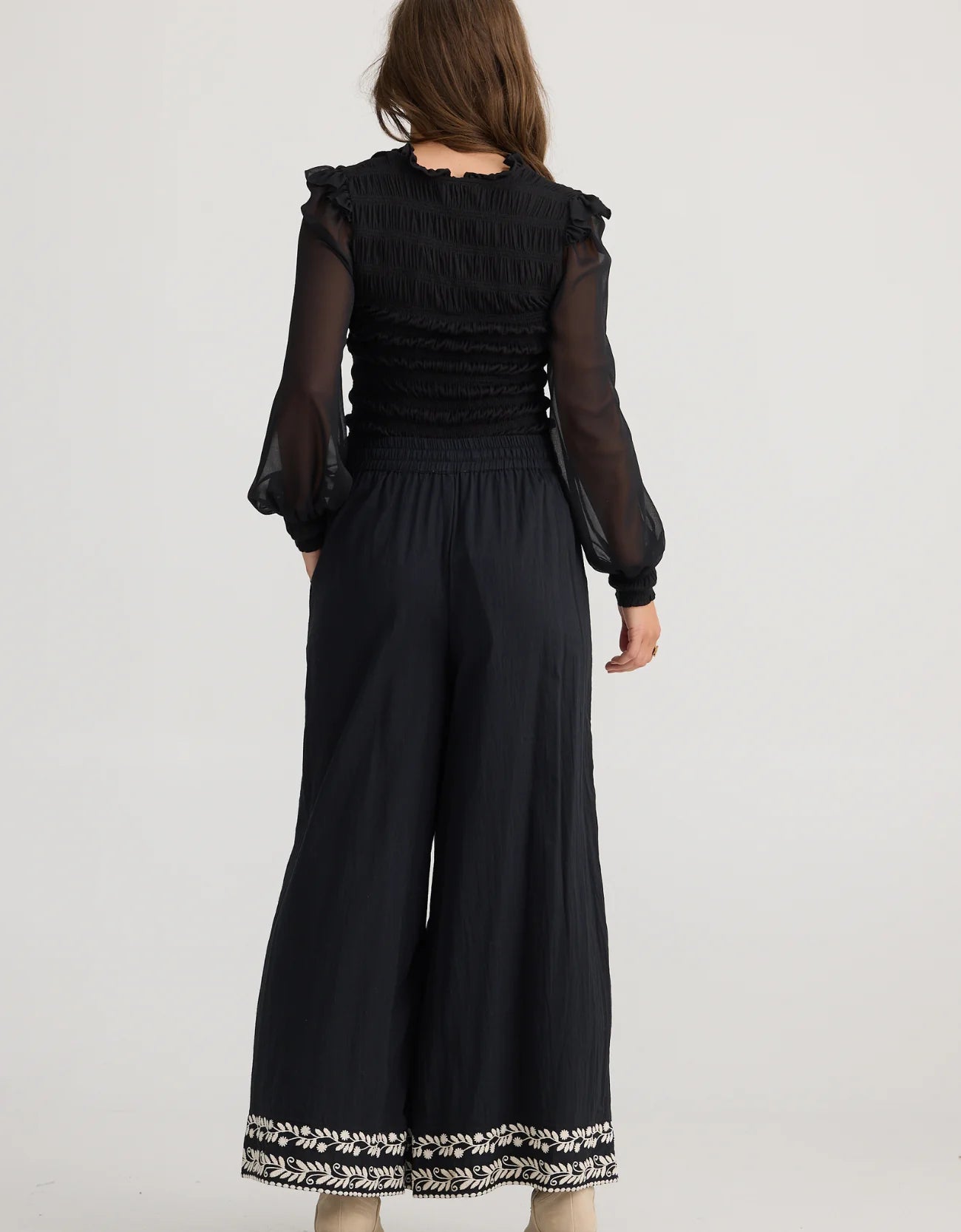 Aspire Pant - Black W Off White