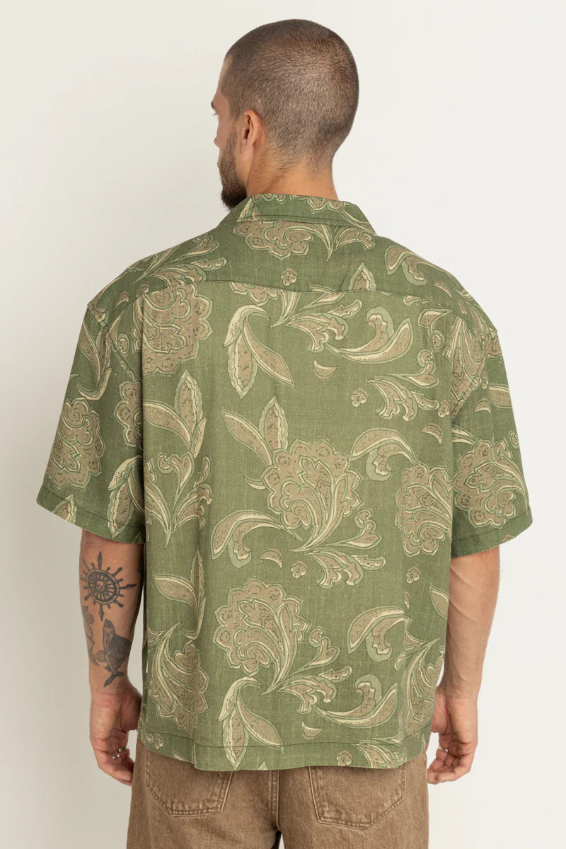 Astral Bloom SS Shirt - Olive