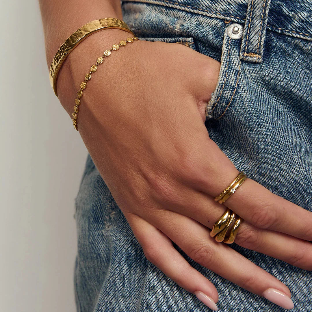 Atlas Gold Bracelet