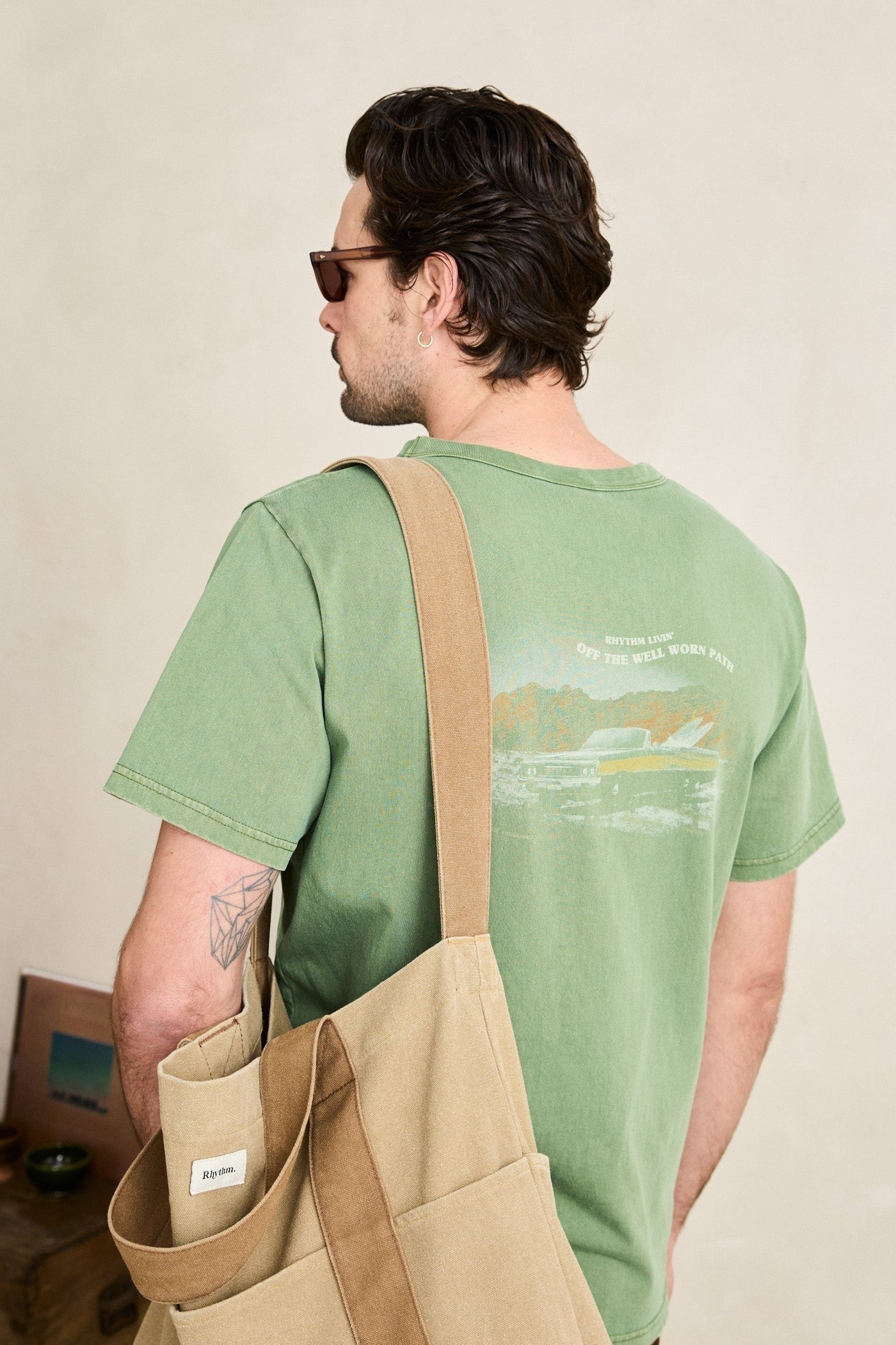 Heading West Vintage T-Shirt - Dill - Rhythm at Reborn Code
