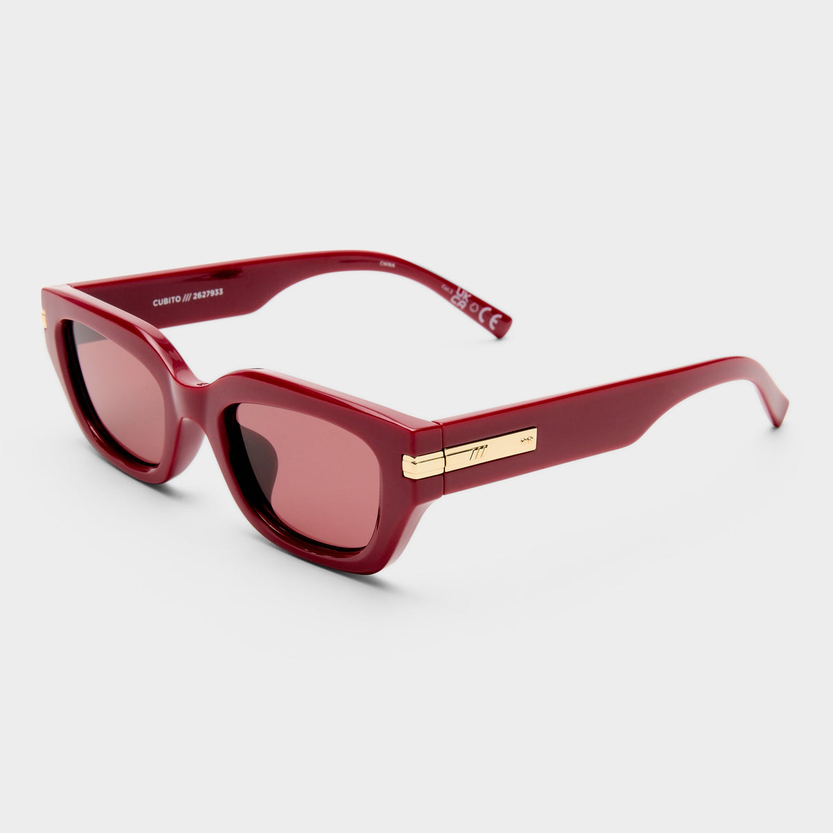 Cubito Sunglasses - Burgundy