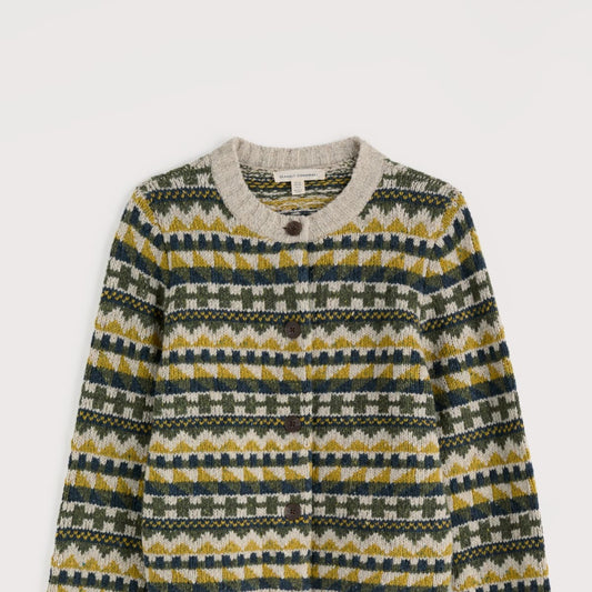 Dawson Pick Fairisle Cardigan - Zig Zag Geo Alpine Galley Mix