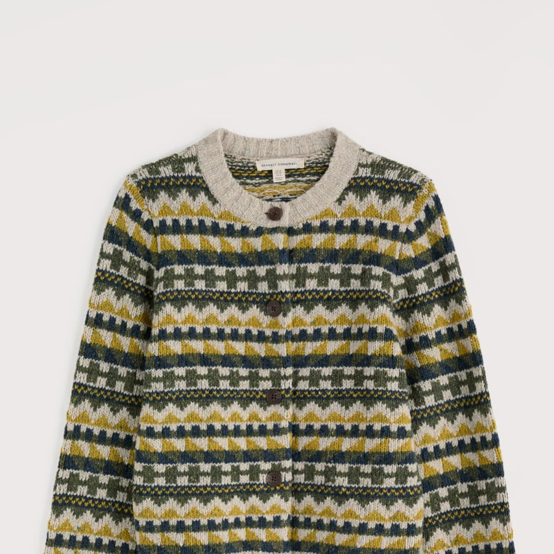 Dawson Pick Fairisle Cardigan - Zig Zag Geo Alpine Galley Mix