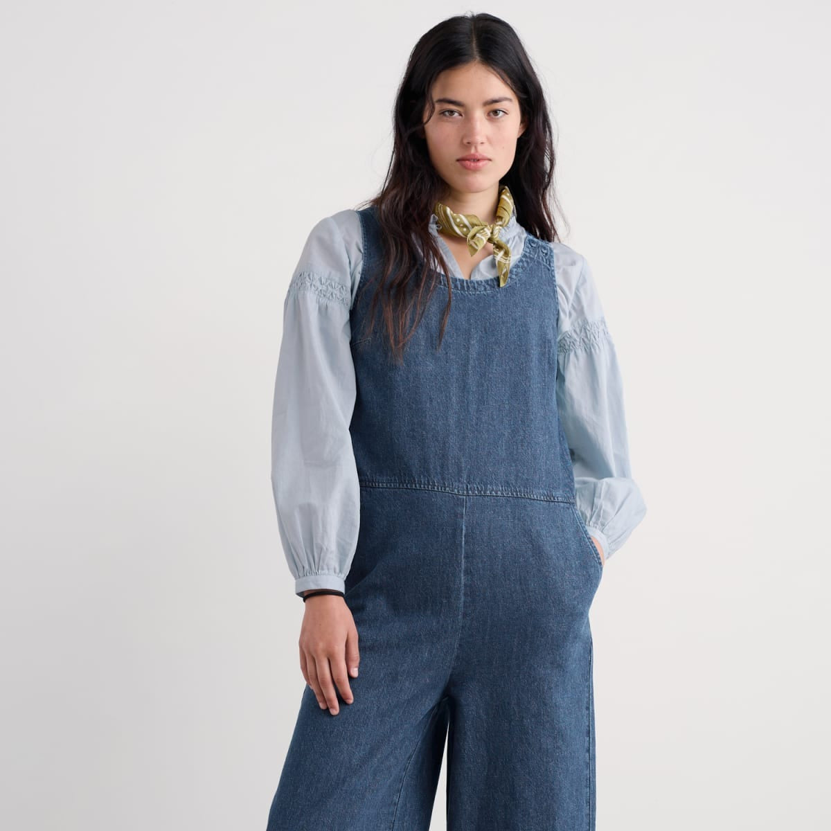 Salt Air Jumpsuit - Mid Wash