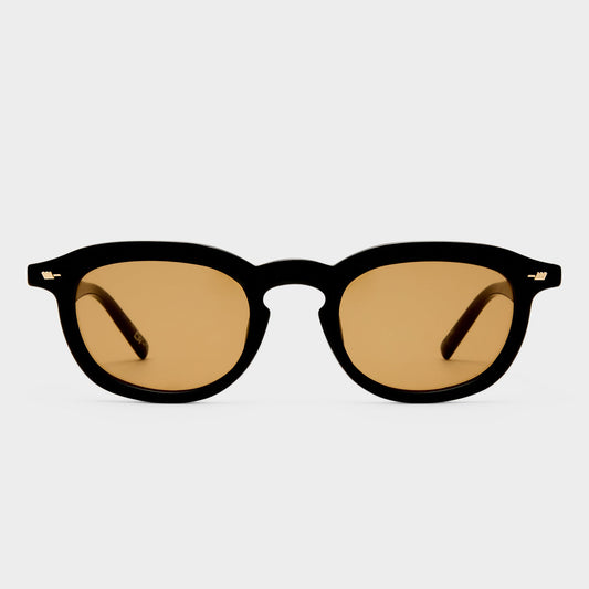 Heart Throb Sunglasses - Black Brown Lens
