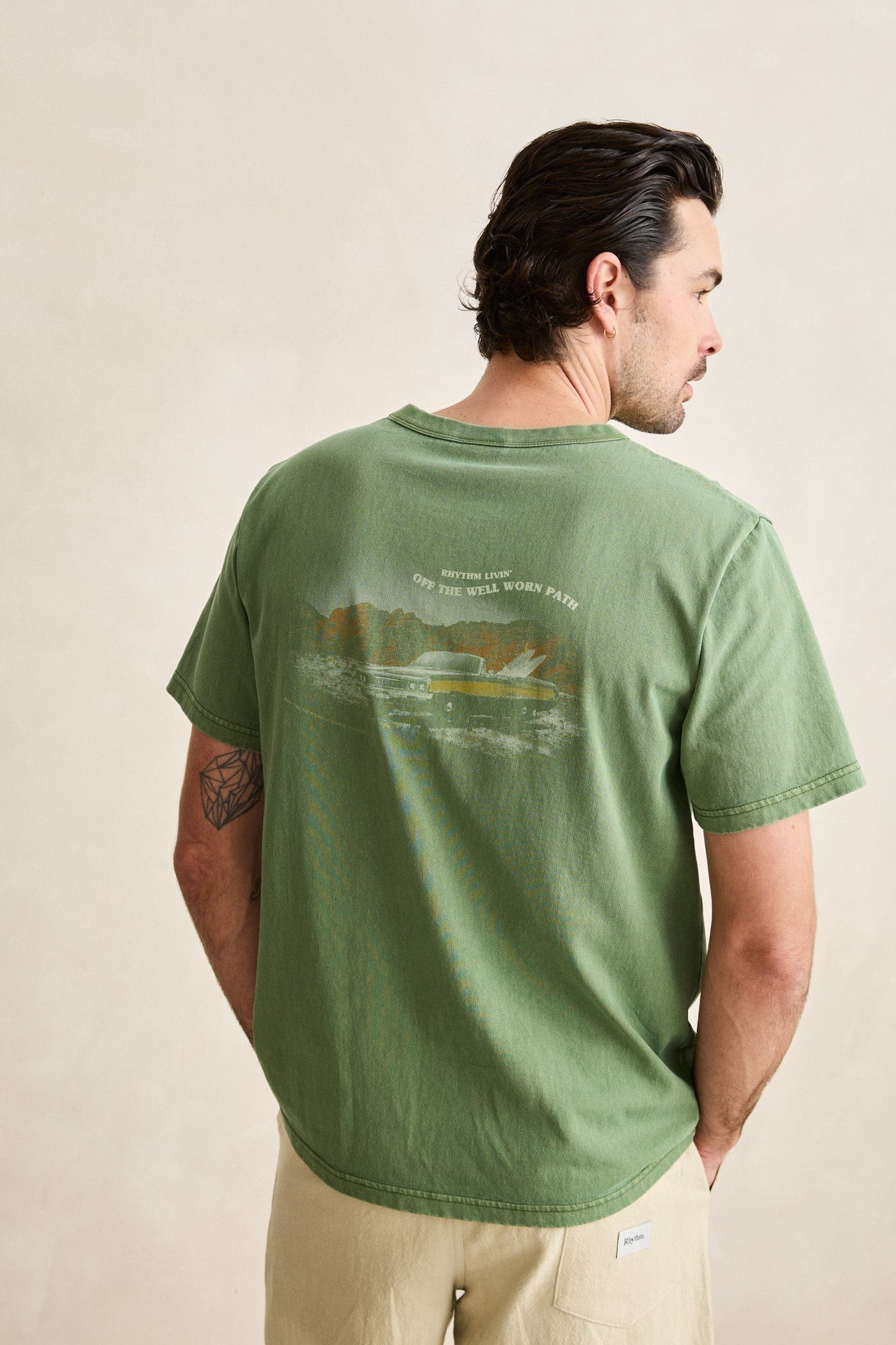 Heading West Vintage T-Shirt - Dill - Rhythm at Reborn Code