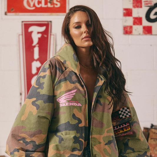 The Be Kind Bomber Jacket - Camo