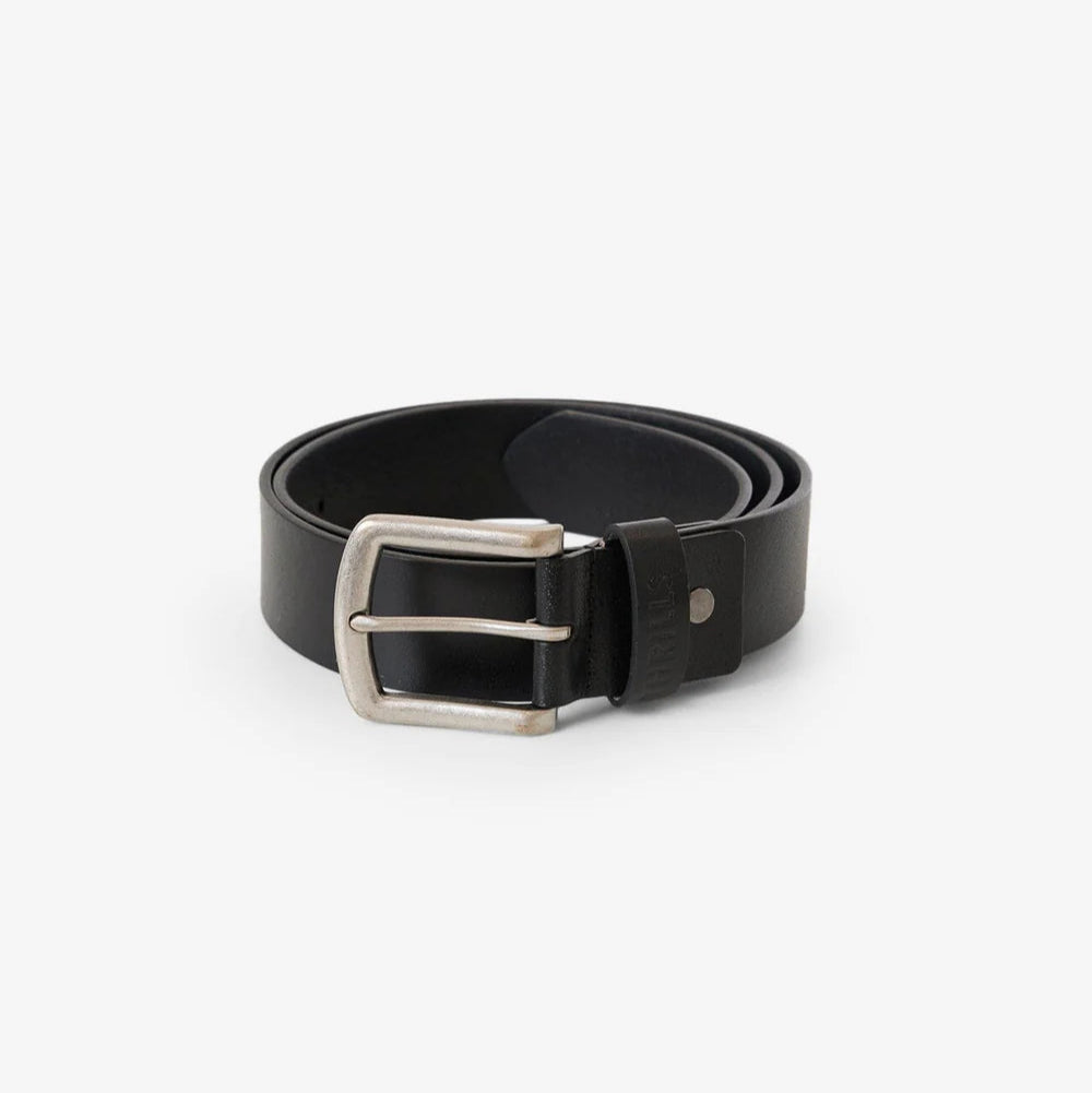 Thrills Leather Belt - Black