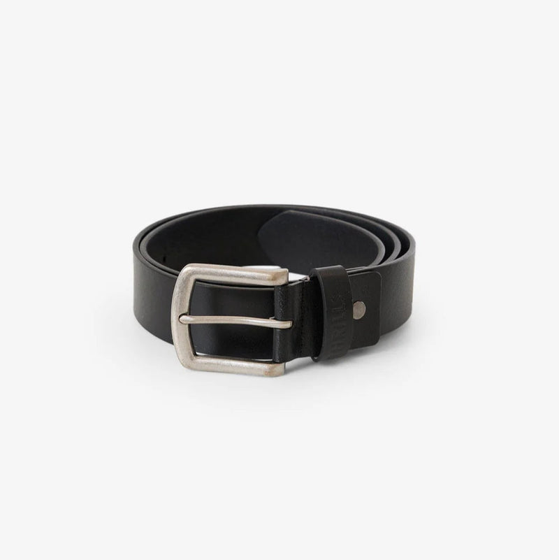 Thrills Leather Belt - Black