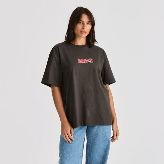 Boot Scootin Slouch Tee - Worn Black
