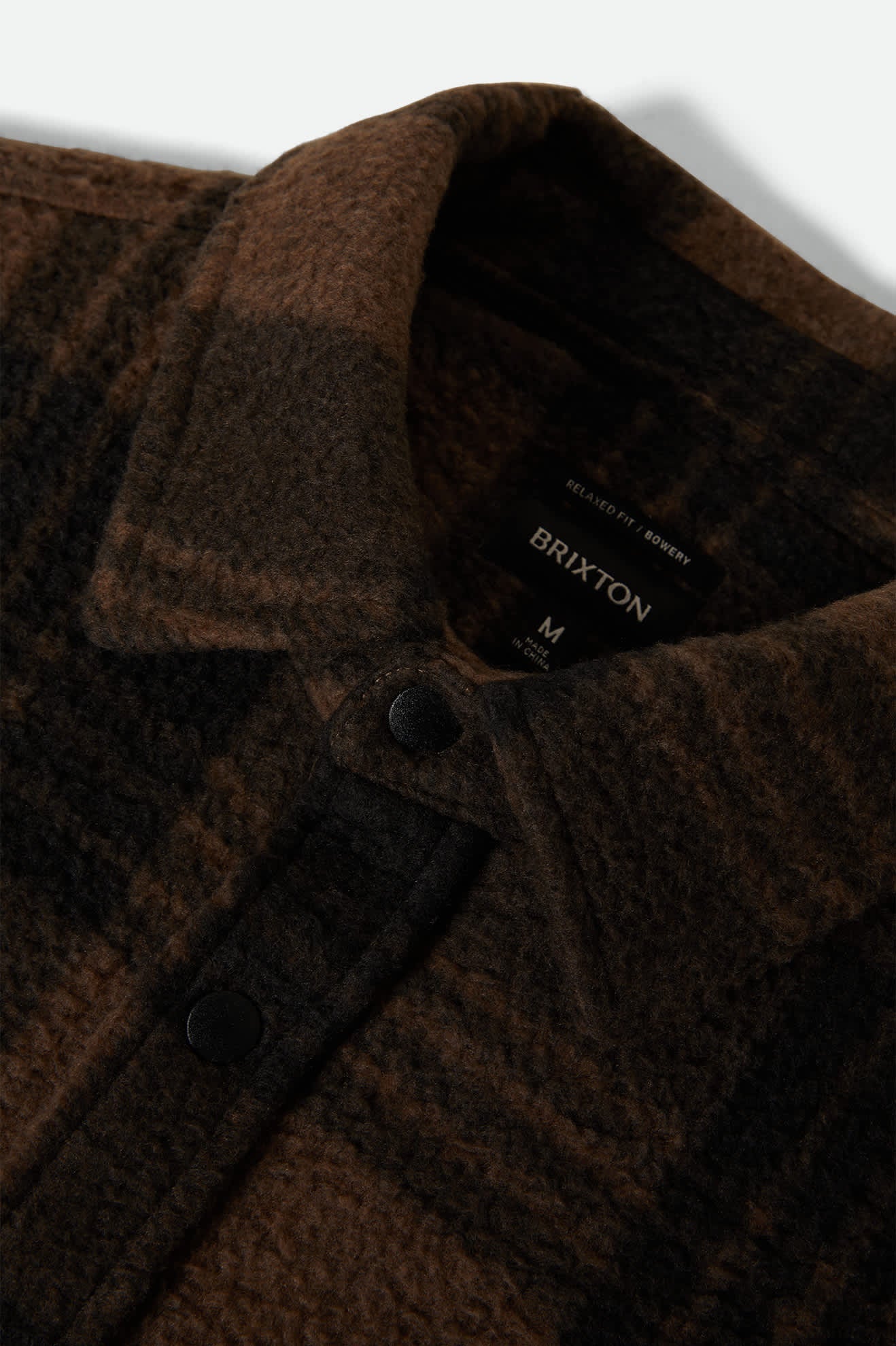 Bowery WB Artic Stretch Fleece - Burro Brown / Plaid Black