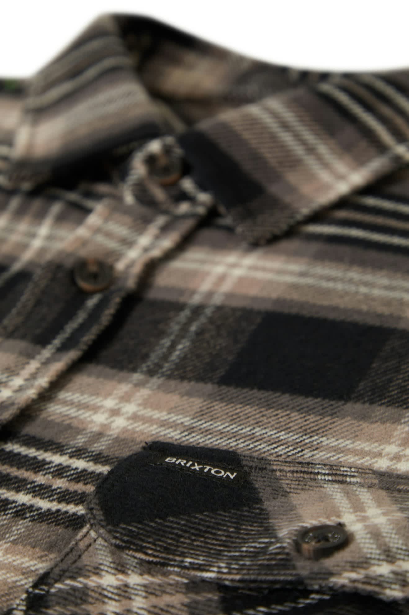 Bowery L/S Flannel - Black, Charcoal and Beige