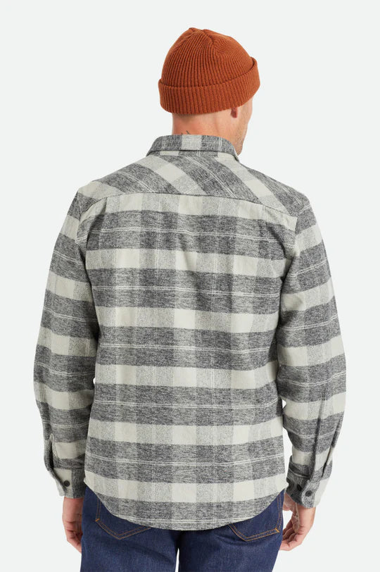 Bowery Heavyweight L/S Flannel - Black / Charcoal