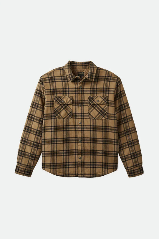 Bowery Quilted Flannel - Woodsmoke / Black