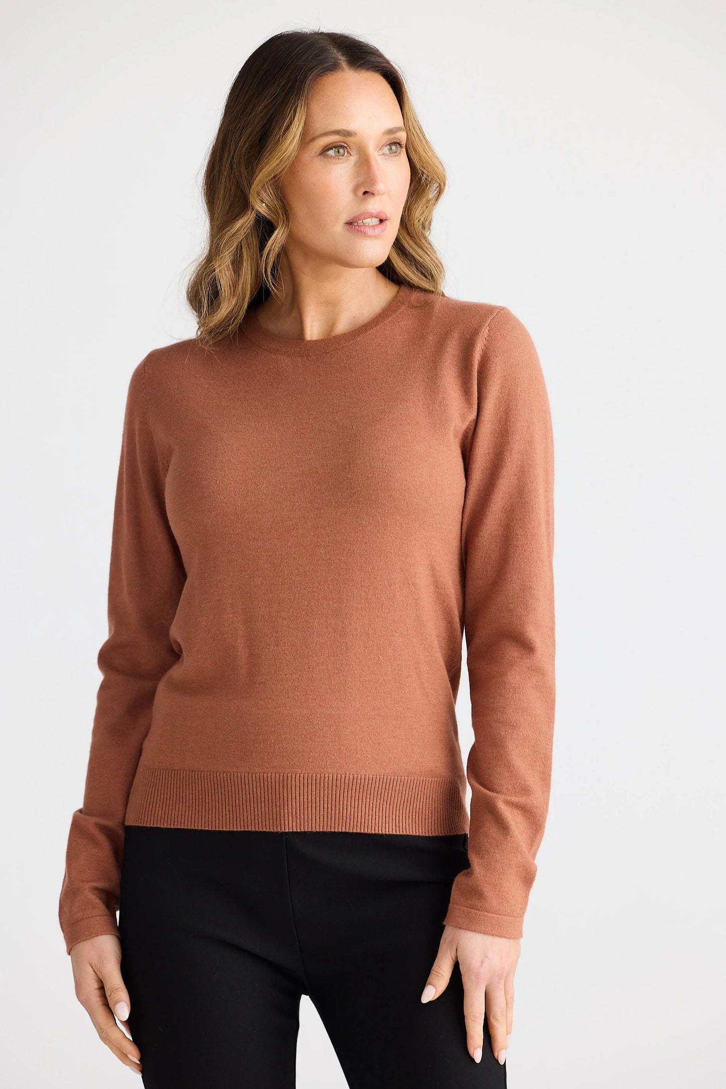 Breeze LS Knit Top - Tan