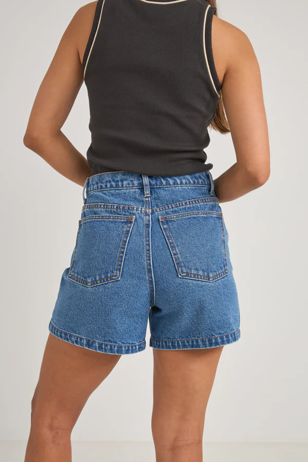 Brisa High Waist Denim Short