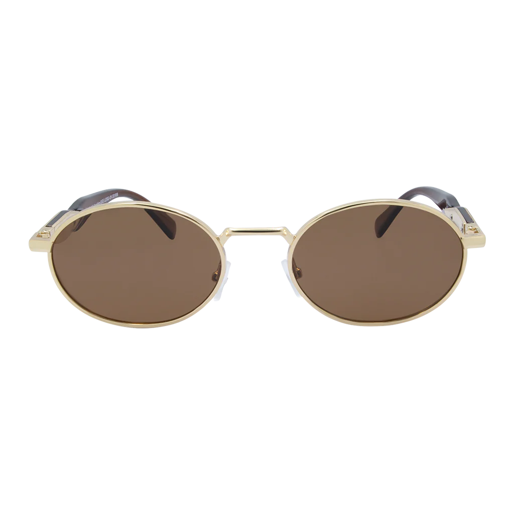 Brooklyn Sunglasses - Gold Brown