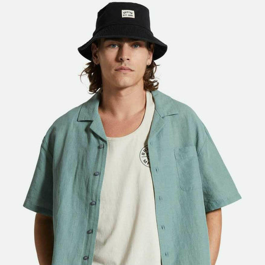 Bunker Linen Blend S/S Shirt - Chinois Green