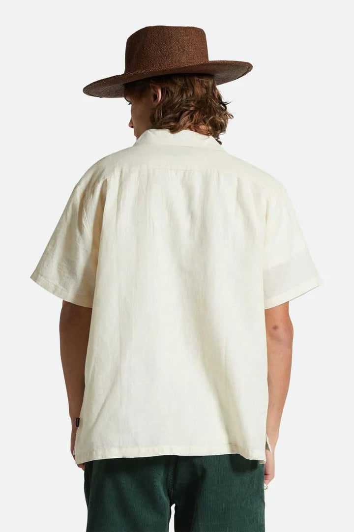 Bunker Linen Blend SS Shirt - Whitecap