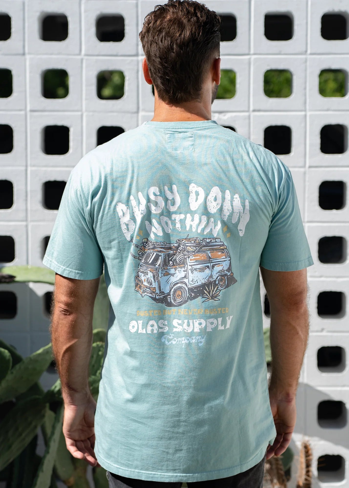 Busy Doin Nothin' Tee - Teal