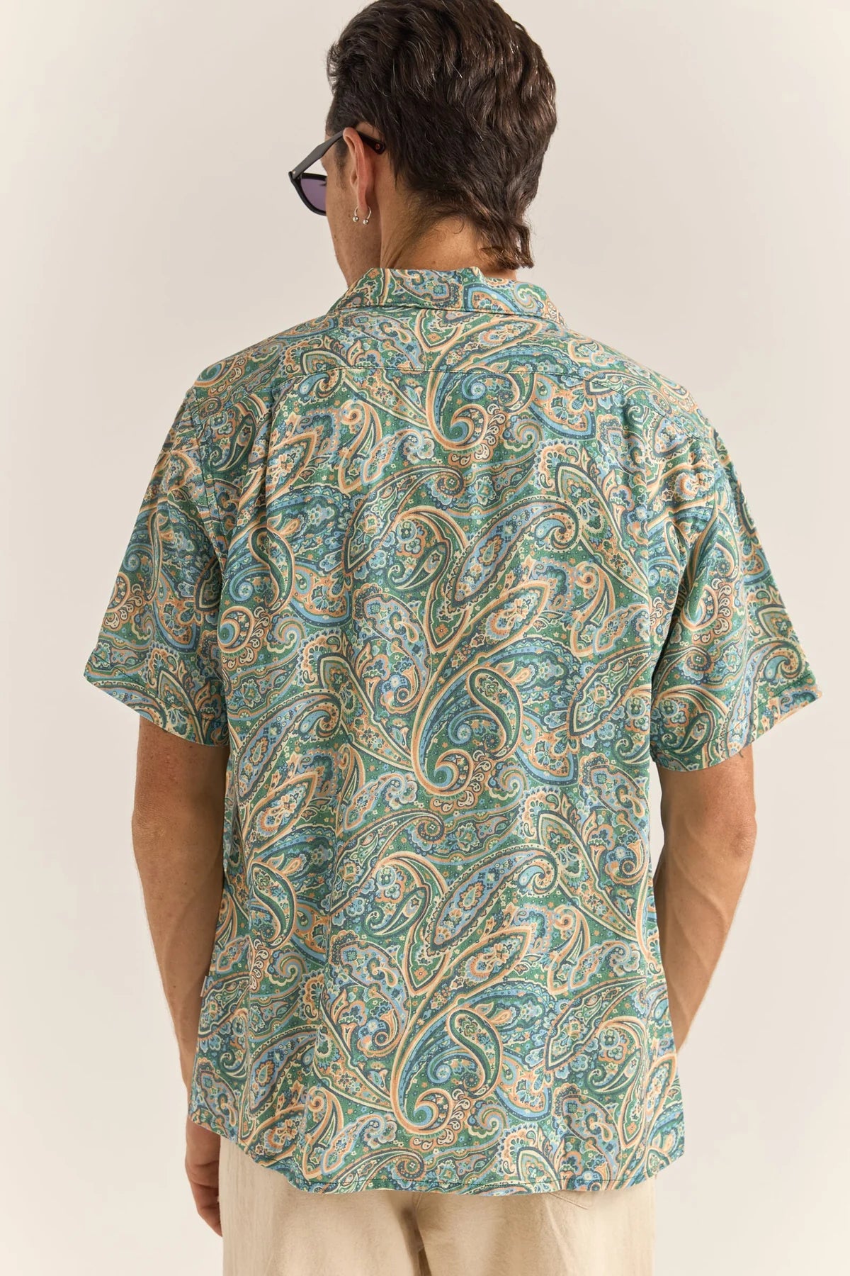 Cabo Paisley SS Shirt - Green