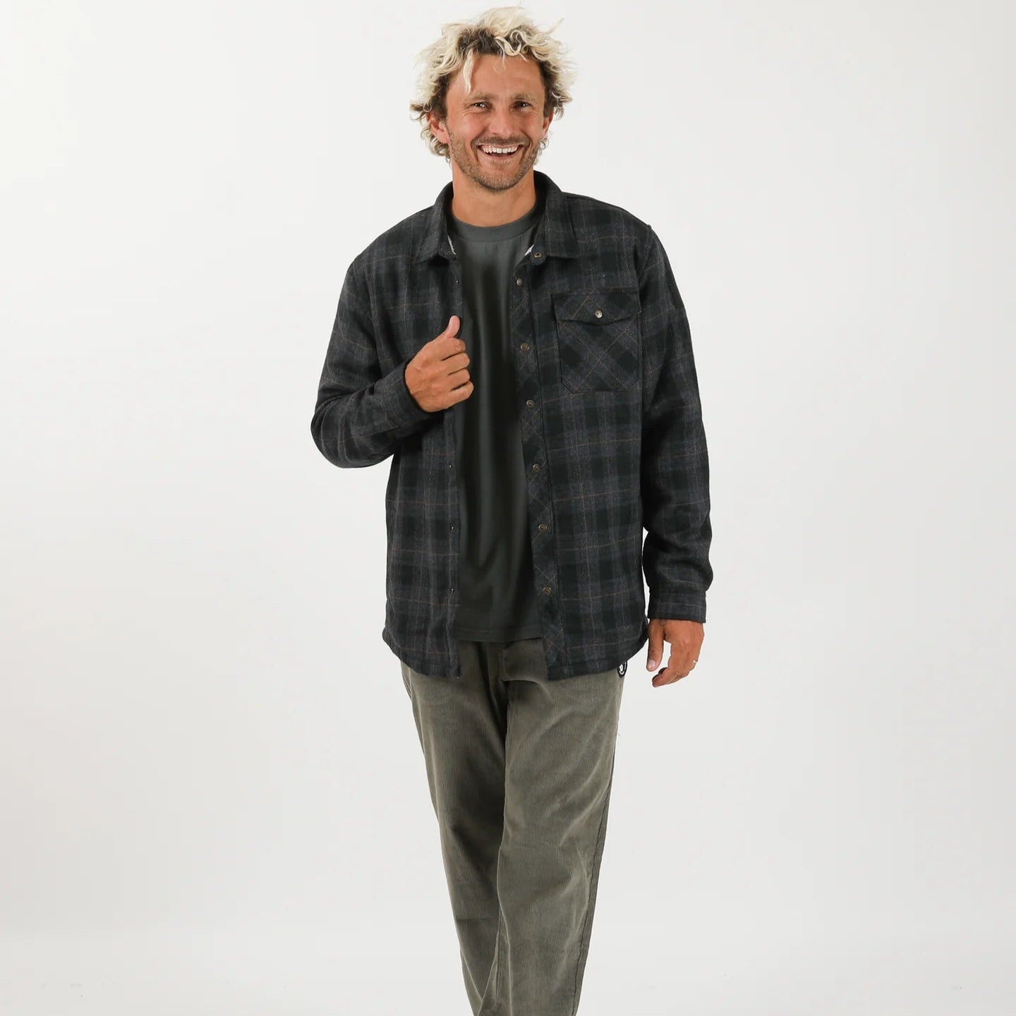 Canyon Sherpa Flannel - Charcoal