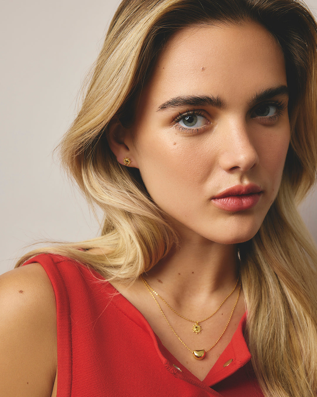Lazuli Necklace - Gold at Reborn Code