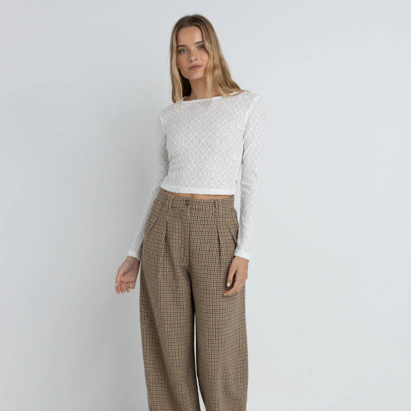 Charm Long Sleeve Top - White