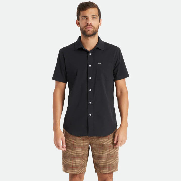 Charter Oxford S/S Woven Shirt- Black