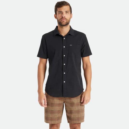 Charter Oxford S/S Woven Shirt- Black