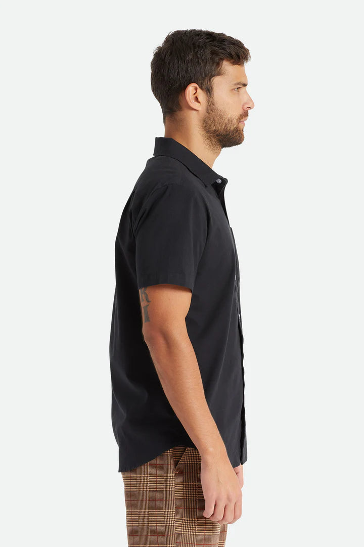 Charter Oxford S/S Woven Shirt- Black