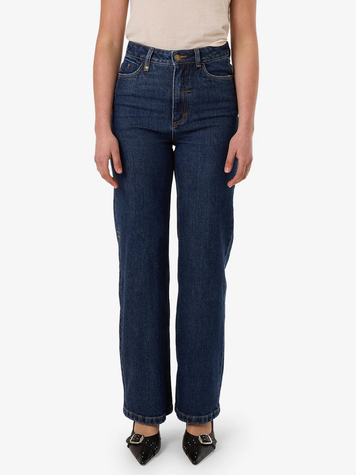 Cherry Stretch Jeans - Rinsed Ink
