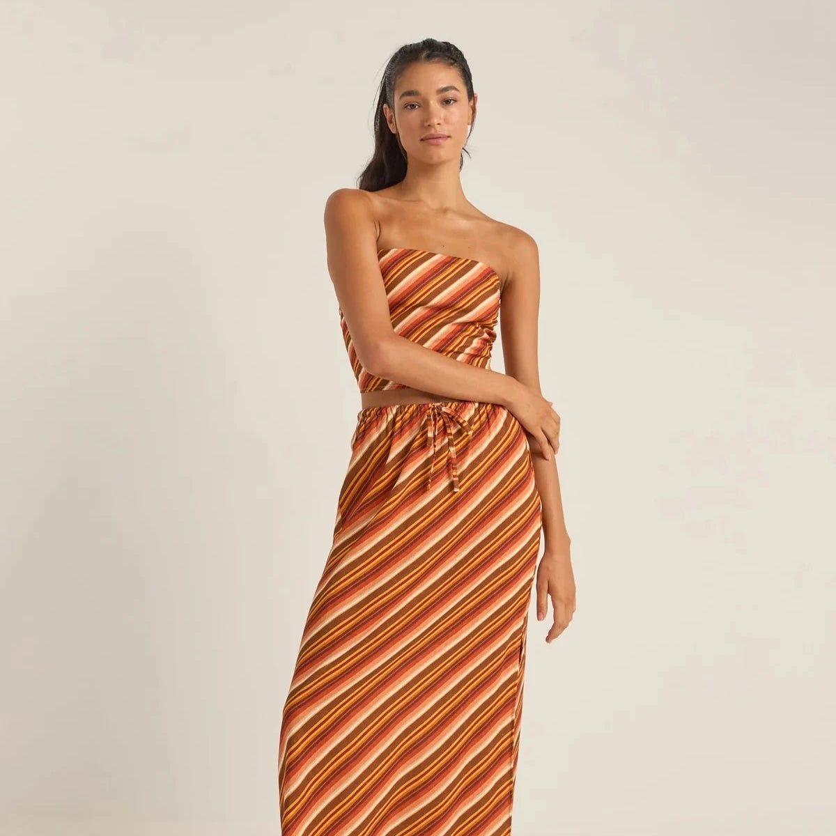 Chica Stripe Strapless Top