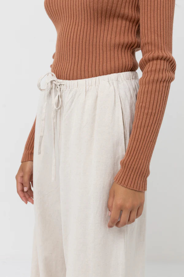 Classic Drawstring Pants - Oat