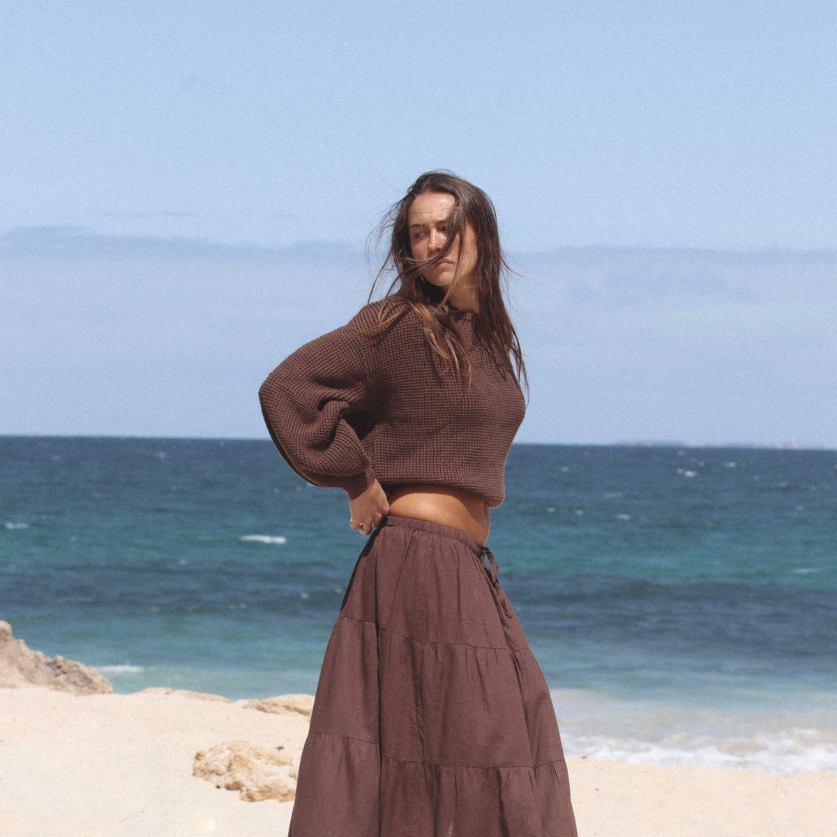 Classic Knit Jumper - Chocolate