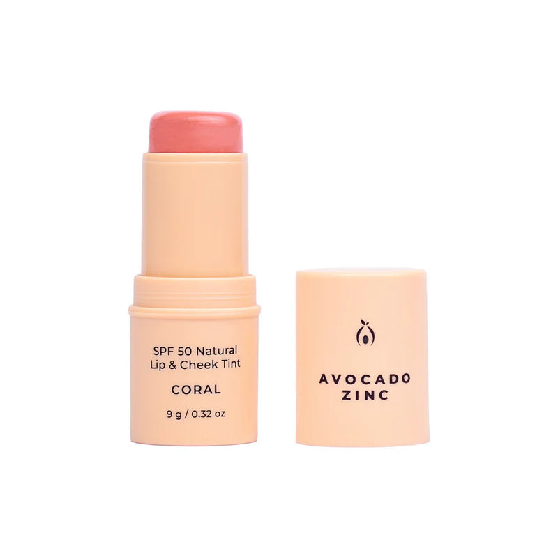 Natural Lip and Cheek Tint - Coral