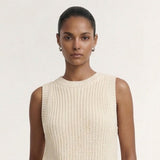 Cove Knit Tank - Natural Beige
