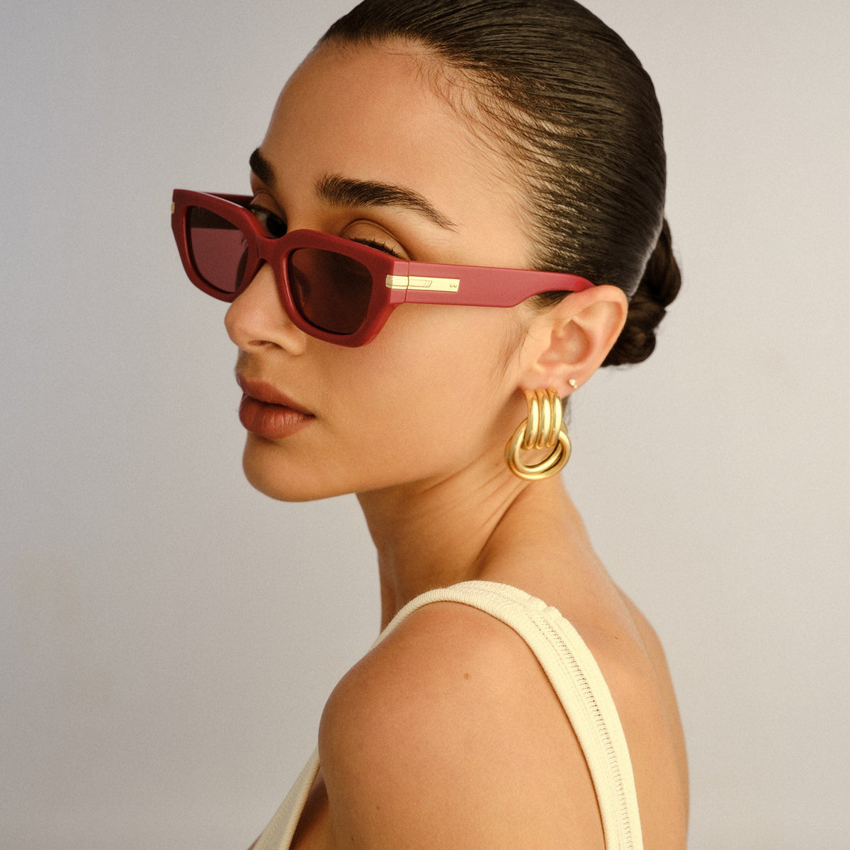 Cubito Sunglasses - Burgundy
