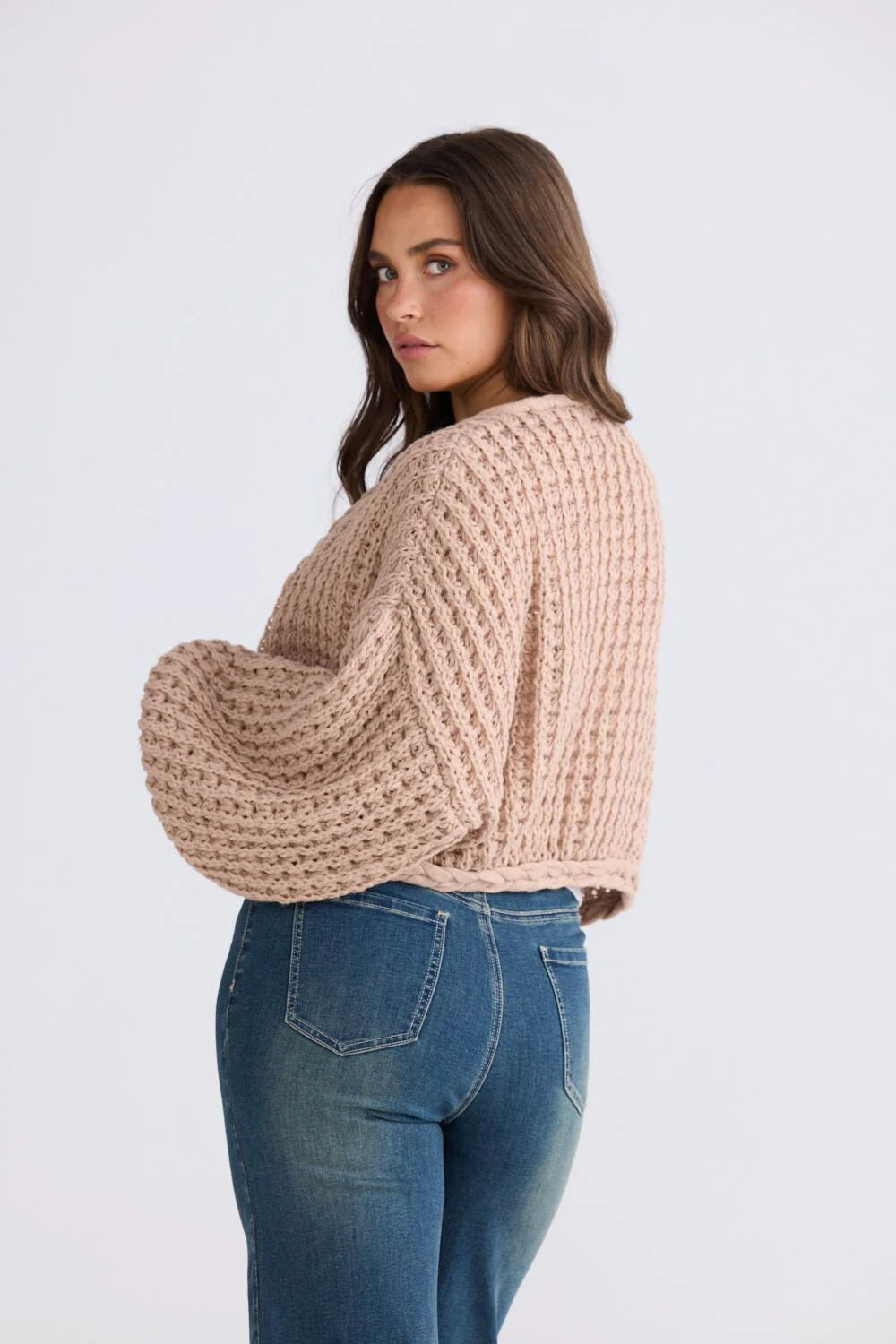 Zinnia Tie Cardi - Latte