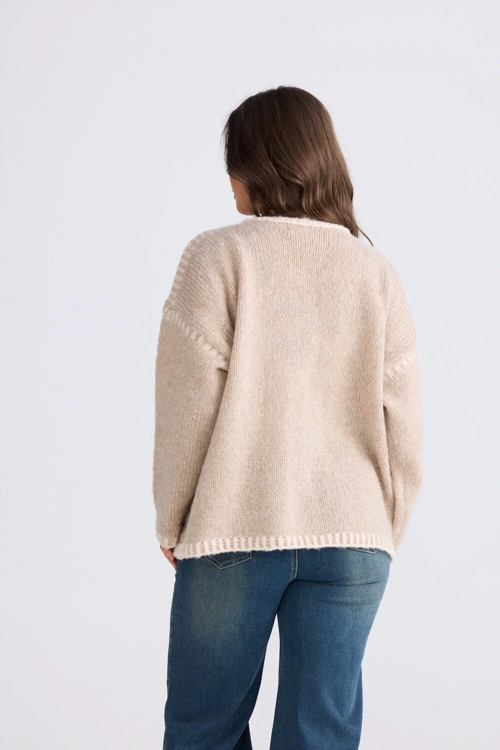 Calla Tie Cardi - Stone