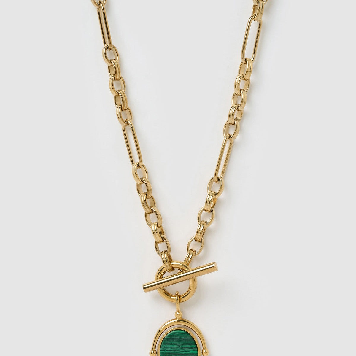 Delilah Spinner Necklace - Malachite