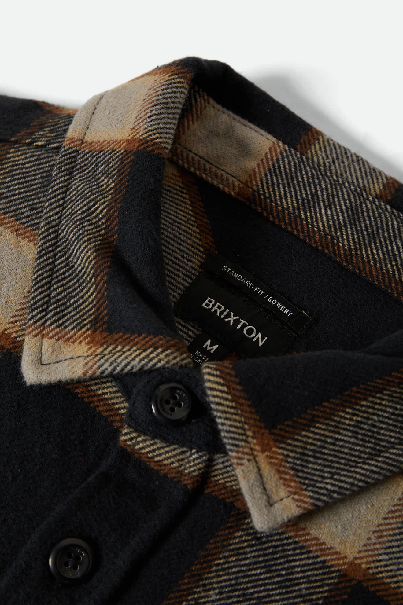 Bowery Heavyweight L/S Flannel - Black / Cream