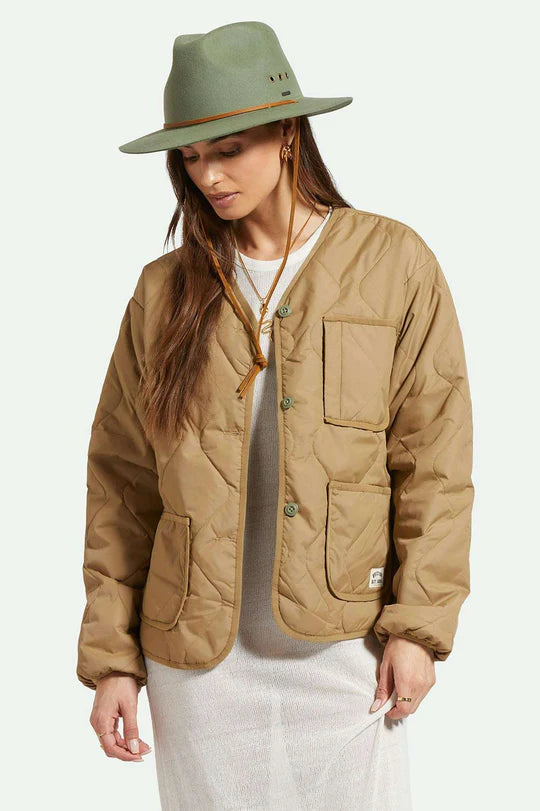 Wesley Wthr Guard Packable Fedora- Light Moss