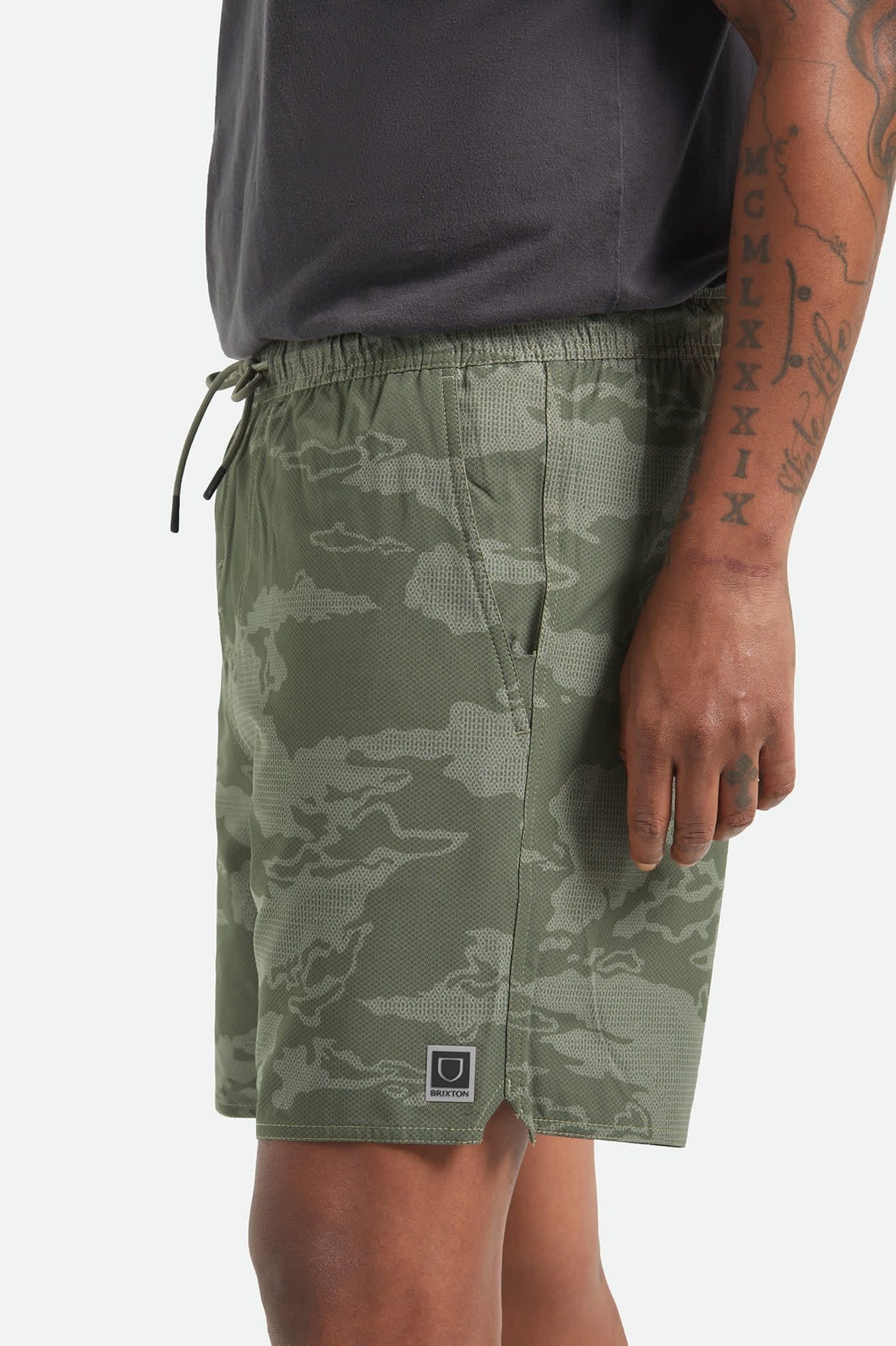 Journey Active Short - Olive Tiger Camo
