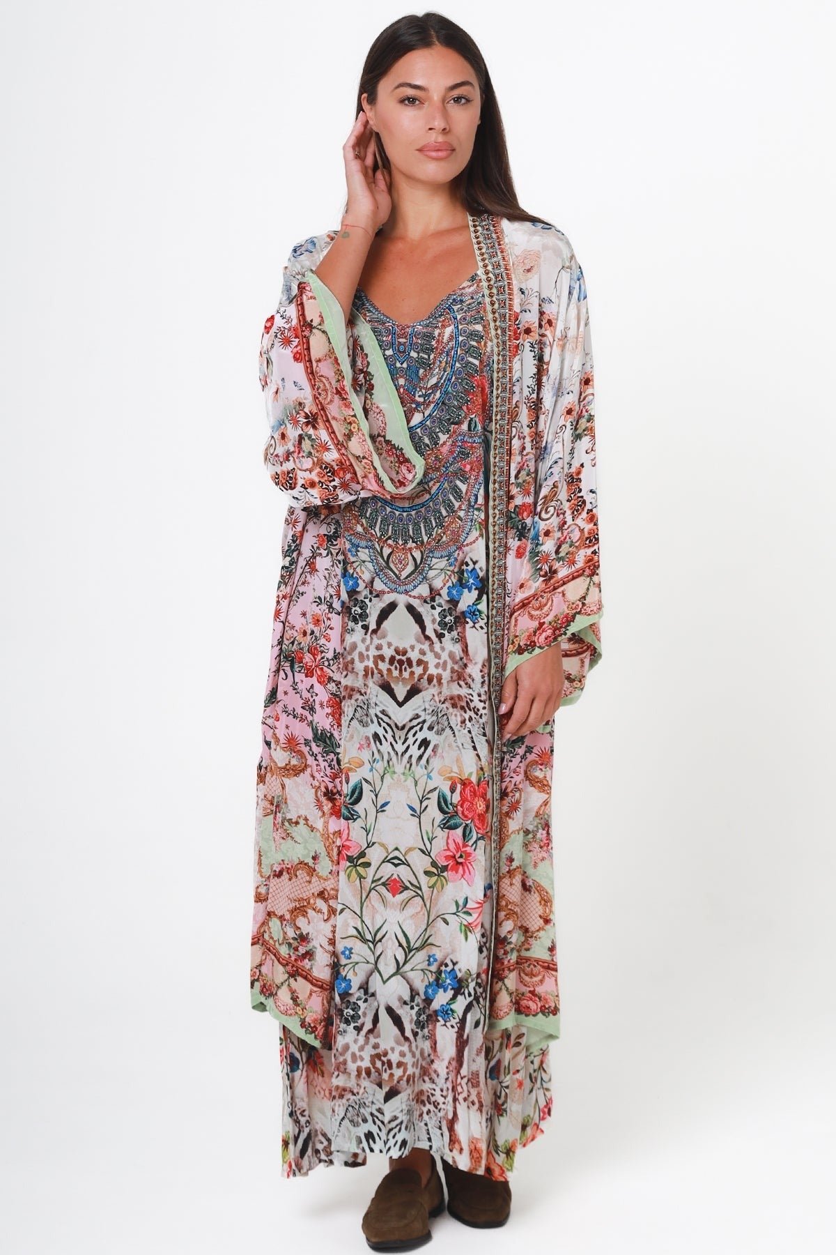 Odette Kimono - Cream Floral - Isabella The Label